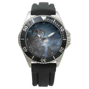 Wolf moon - Wolf met Golem Horloge