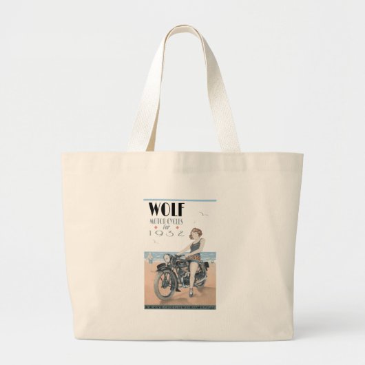 Wolf Motorycli Grote Tote Bag (Voorkant)