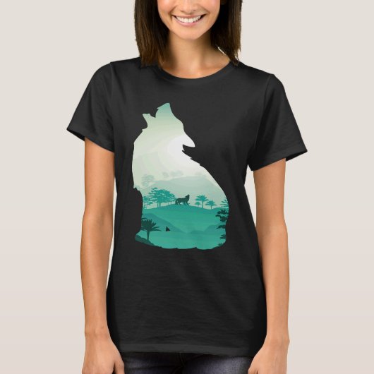 Wolf Mountain Wolf Wild Animal Endangered Animal A T-shirt (Voorkant)