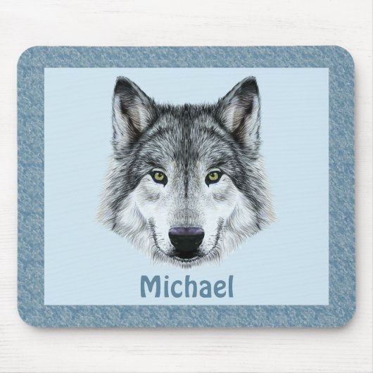 Wolf Mousepad Muismat (Voorkant)