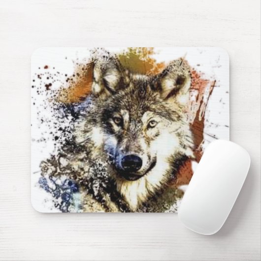 Wolf muismat (Met muis)