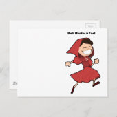 Wolf Murder Little Red Riding Hood Funny Cartoon Briefkaart (Voorkant / Achterkant)