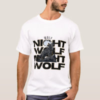 Wolf Nacht Huilende Wolf Maan Ontwerp