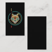 Wolf Native American Dierenvriend Visitekaartje (Voorkant / Achterkant)