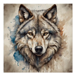 Wolf no 1 Glanzend Poster Perfect Poster