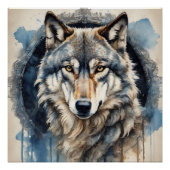 Wolf no 2 Glossy Poster (Devant)