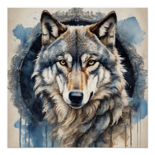 Wolf no 2 Glossy Poster (Devant)