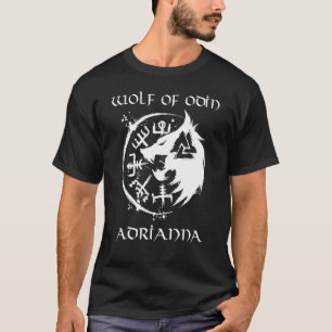Wolf of Odin Adrianna gepersonaliseerd T-shirt