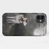 Wolf onder volle maan Case-Mate iPhone case (Achterkant (horizontaal))