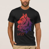 wolf ontwerp T-shirt (Voorkant)