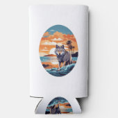 Wolf op het strand (Achterkant)