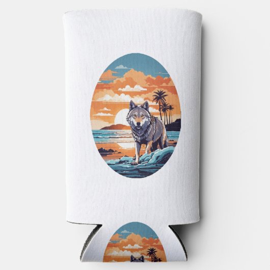 Wolf op het strand (Voorkant)