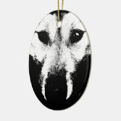 Wolf Ornament gepersonaliseerde Wolf Pup Decoratio (Links)