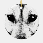 Wolf Ornament Wolf Dog Keepomwille Dog Gifts (Achterkant)