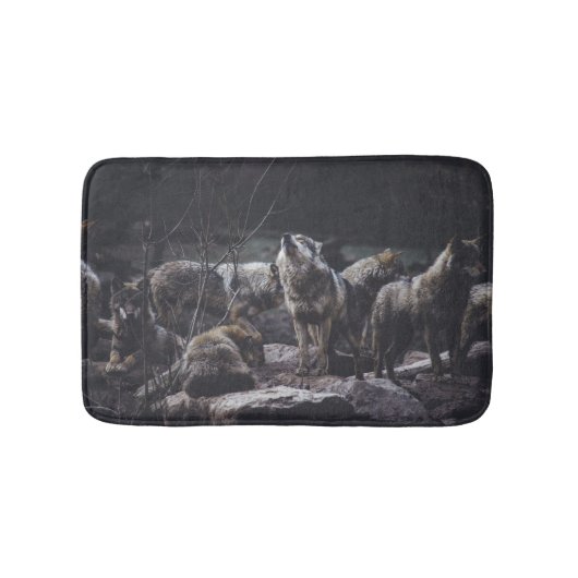 Wolf Pack Bath Mat (Voorkant)