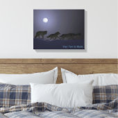 Wolf Pack Canvas Afdruk (Insitu (Slaapkamer))