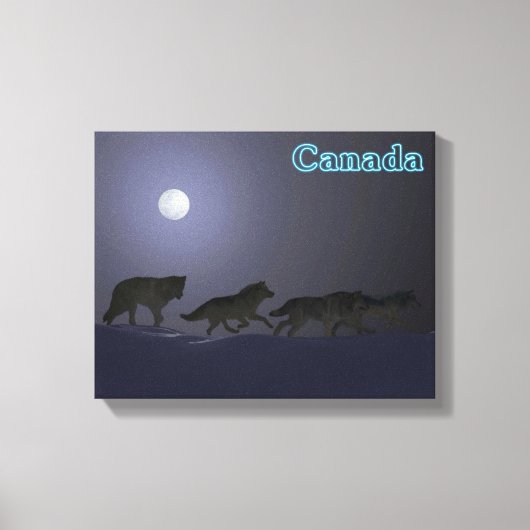 Wolf Pack Canvas Afdruk (Voorkant)