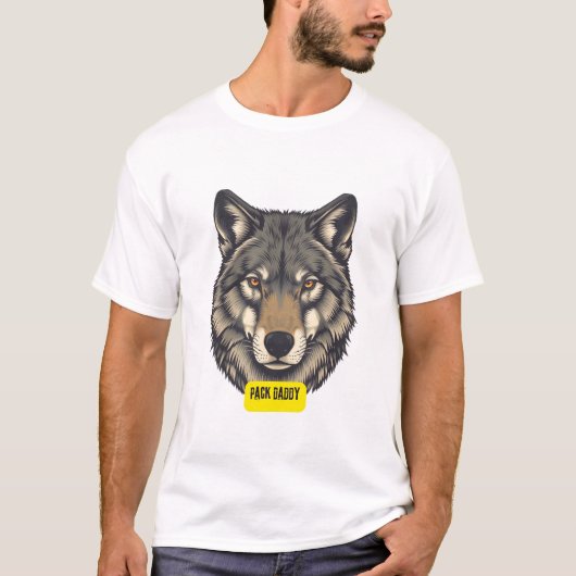 Wolf. Pack Daddy T-shirt (Voorkant)