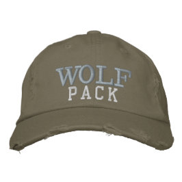 " Wolf Pack " Hoed door Approachable Wolf voor HER Geborduurde Pet