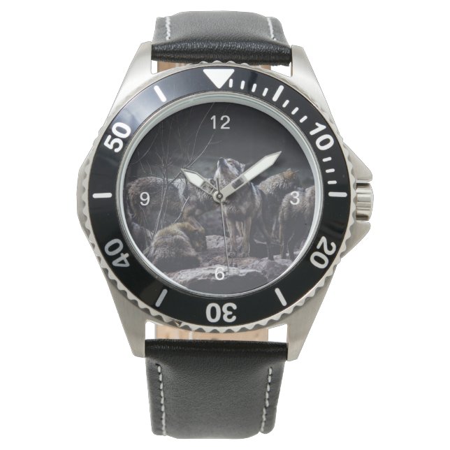 Wolf Pack Horloge (Voorkant)