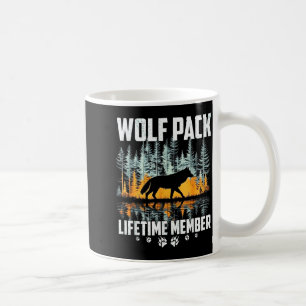 Wolf Pack Huilende Wolf Levenslang Lid Wilde Fauna Koffiemok