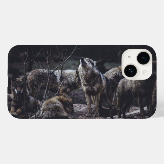 Wolf Pack iPhone 14 Hoesje (Achterkant (horizontaal))