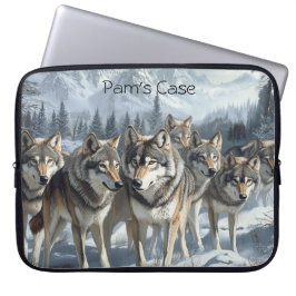 Wolf Pack laptophoes Laptop Sleeve