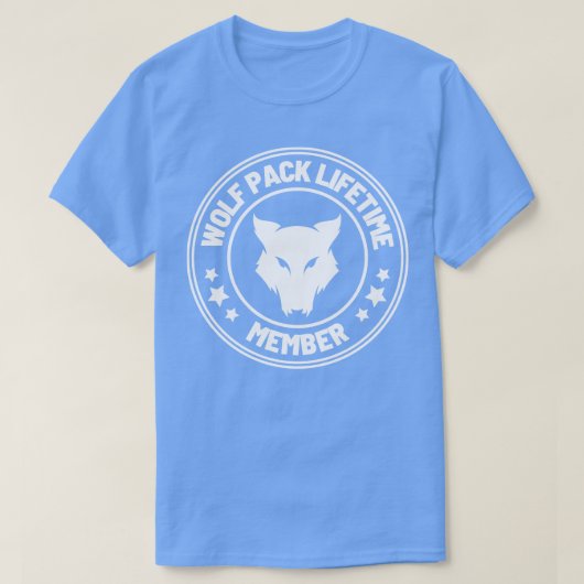 Wolf Pack levenslange lidmaatschap 34 T-shirt (Design voorkant)