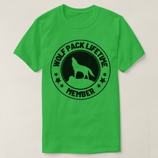 Wolf Pack levenslange lidmaatschap 41 T-shirt (Design voorkant)
