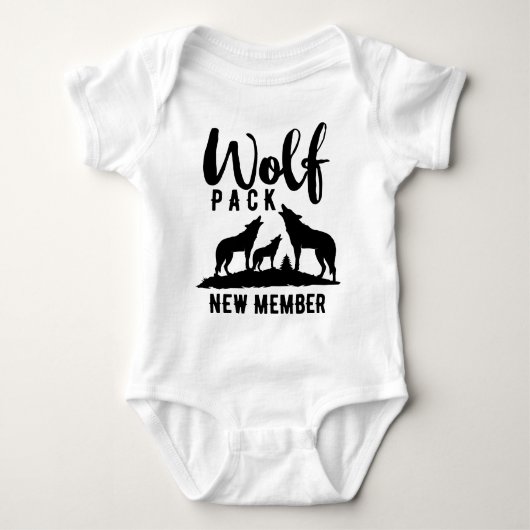 Wolf Pack New Member Tribal Kind Baby Shirt (Voorkant)