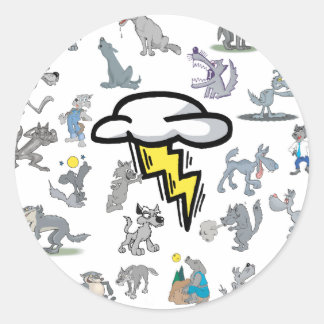 Wolf Pack Ronde Sticker