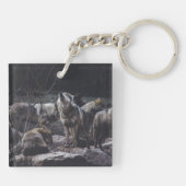 Wolf Pack Sleutelhanger (Achterkant)