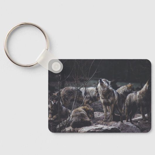 Wolf Pack Sleutelhanger (Achterkant)