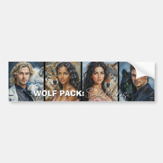 WOLF PACK: Soul Mates Bumper Sticker door Shana E.