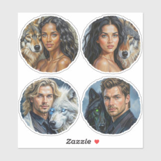 WOLF PACK: "Soul Mates" Vinyl Sticker door Shana E