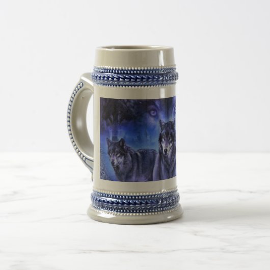 Wolf Pack Stein Bierpul (Voorkant links)