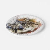 Wolf Papieren Bordje (Gekanteld)