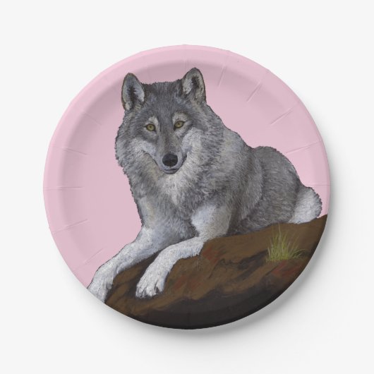 Wolf Papieren Bordje (Voorkant)