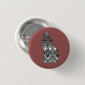 Wolf Pattern Button (Voorkant /achterkant)