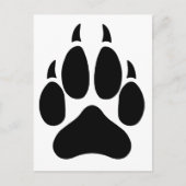 Wolf Paw Briefkaart (Voorkant)