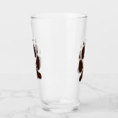 Wolf Paw Print Glas (Links)