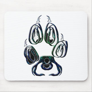 Wolf Paw Print Muismat