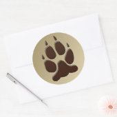 Wolf Paw Print sticker (Envelop)
