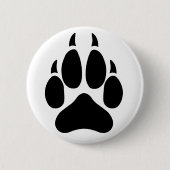 Wolf Paw Ronde Button 5,7 Cm (Voorkant)