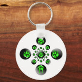 Wolf paw sleutelhanger (Voorkant)