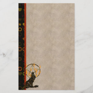 Wolf Pentagram Briefpapier