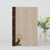 Wolf Pentagram Briefpapier (Staand voorkant)