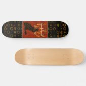 Wolf Pentagram Skateboard (Horizontaal)