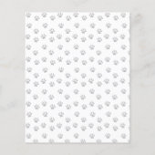 Wolf petit sauvage un anniversaire carte de remerc (Dos)