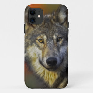 Wolf Photographic Art Spirit Animal Love iPhone 11 Hoesje